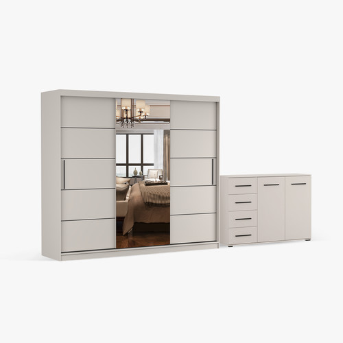 Schwebetürenschrank und