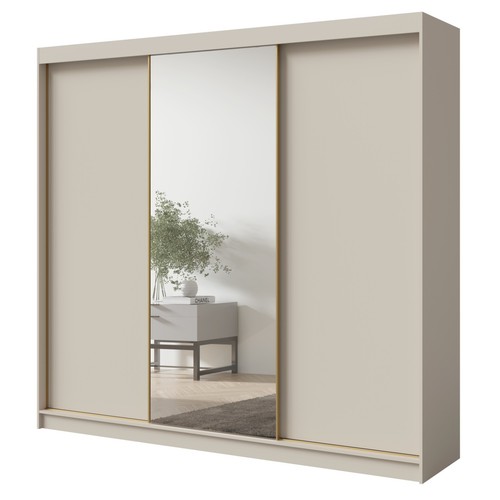 Hoher schwebetürenschrank mit - hoher,
